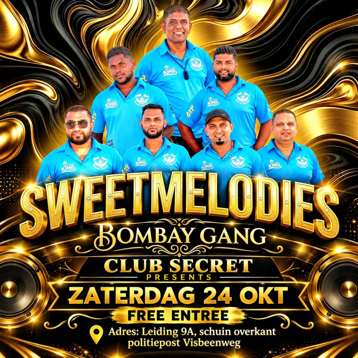 Flyer van SWEET MELODIES bij Club Secret