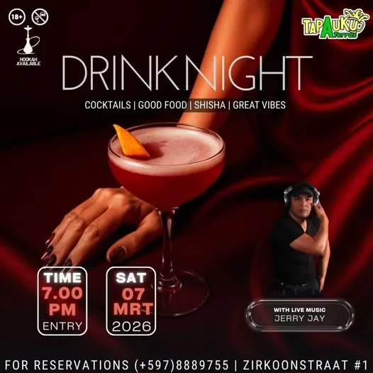 Flyer van DRINK NIGHT bij Tap A Uku