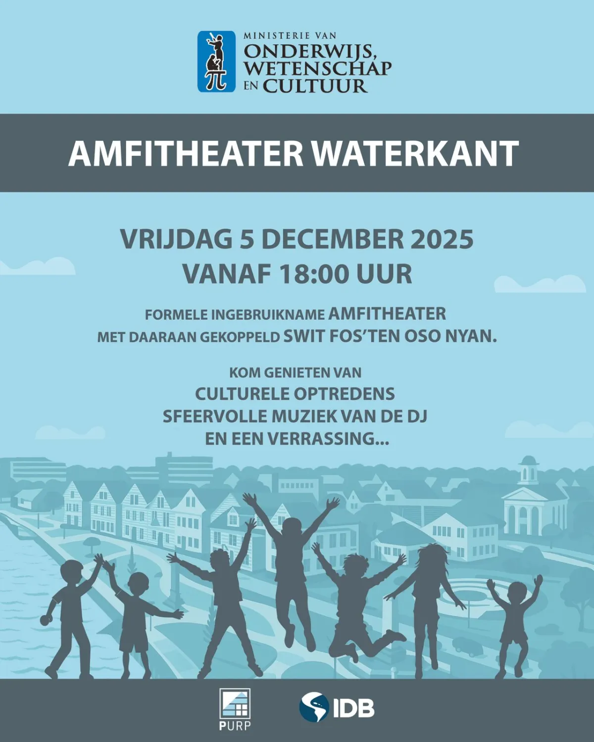 Flyer of Formele Ingebruikname Amfitheater at Amfitheater Waterkant
