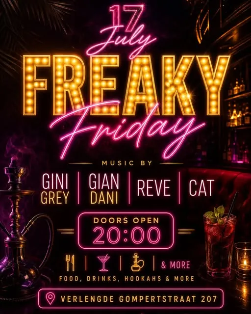 Flyer of FREAKY Friday at QLE