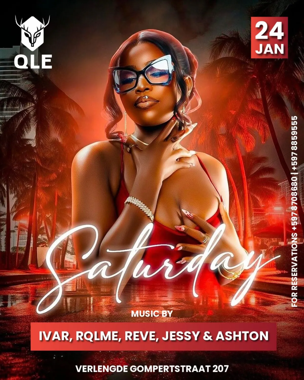 Flyer van Saturday bij QLE