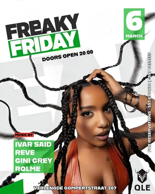 Flyer van Freaky Friday bij QLE