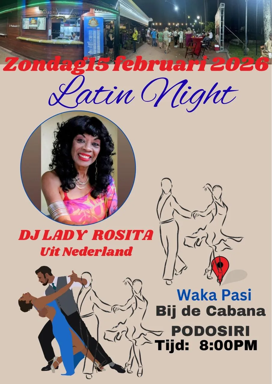 Flyer van Latin Night bij Waka Pasi