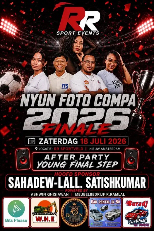 Flyer van NYUN FOTO COMPA 2026 FINALE bij RR Sportveld