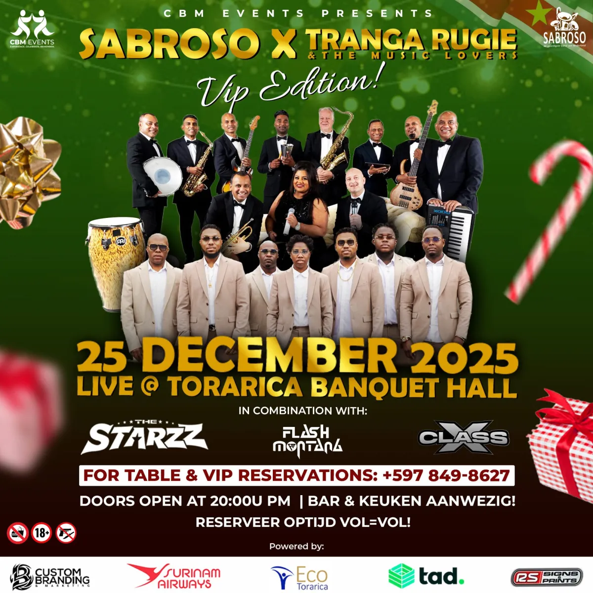 Flyer of Sabroso x Tranga Rugie Vip Edition at Ballroom Torarica