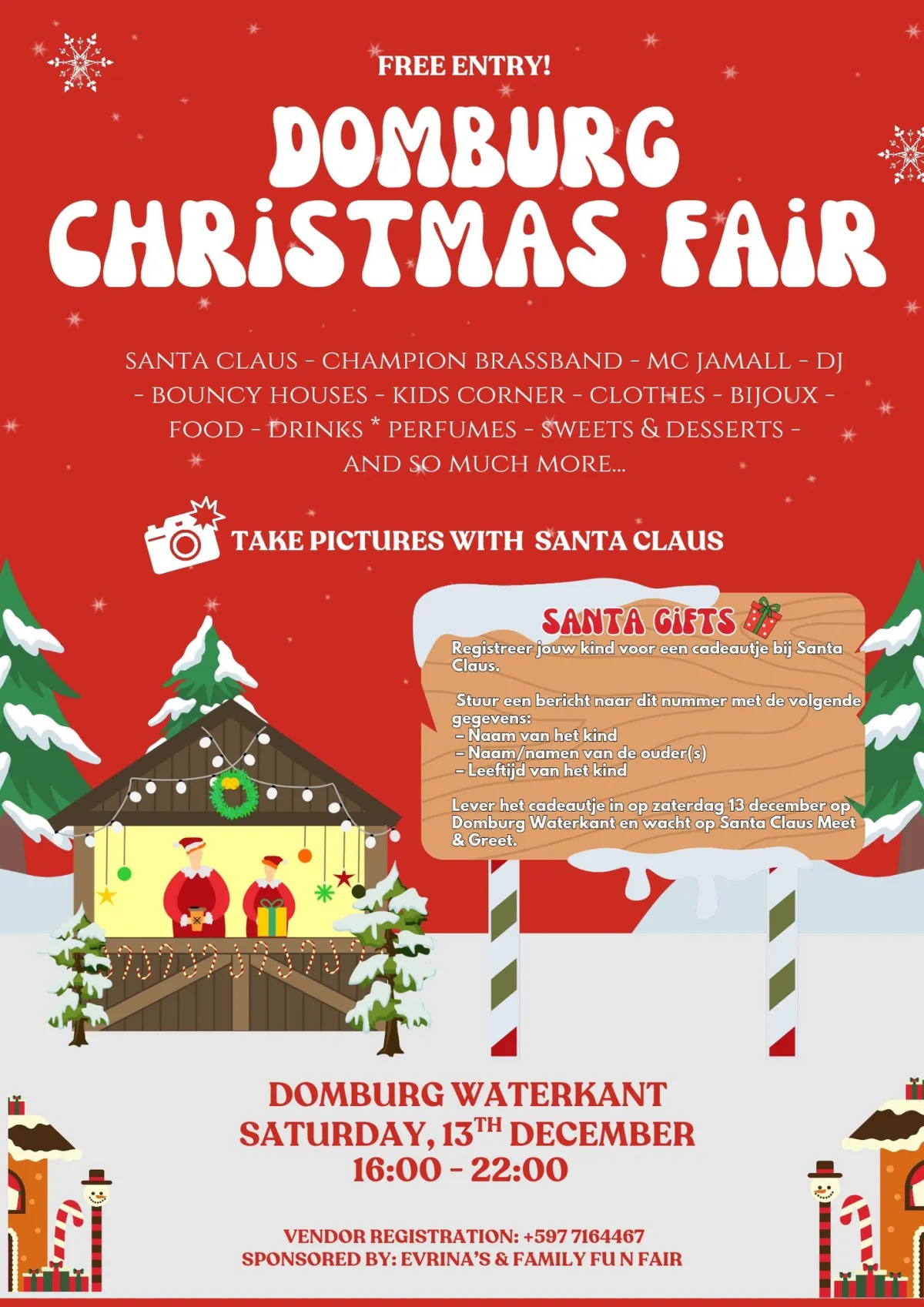 Flyer of Domburg Christmas Fair at Domburg Waterkant