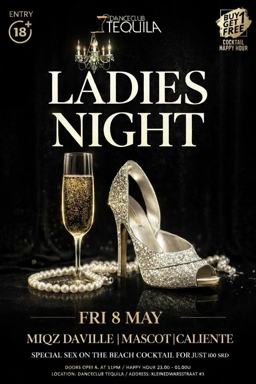 Flyer of LADIES NIGHT at Danceclub Tequila