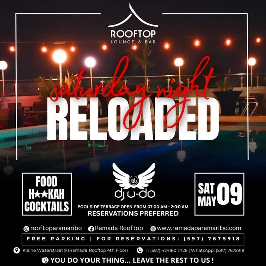 Flyer of Saturday Night Reloaded at Ramada Rooftop
