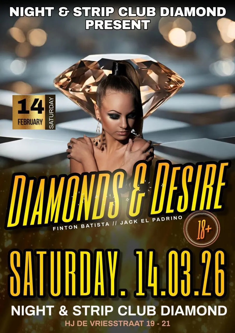 Flyer of DIAMONDS & DESIRE at Night & Strip Club Diamond