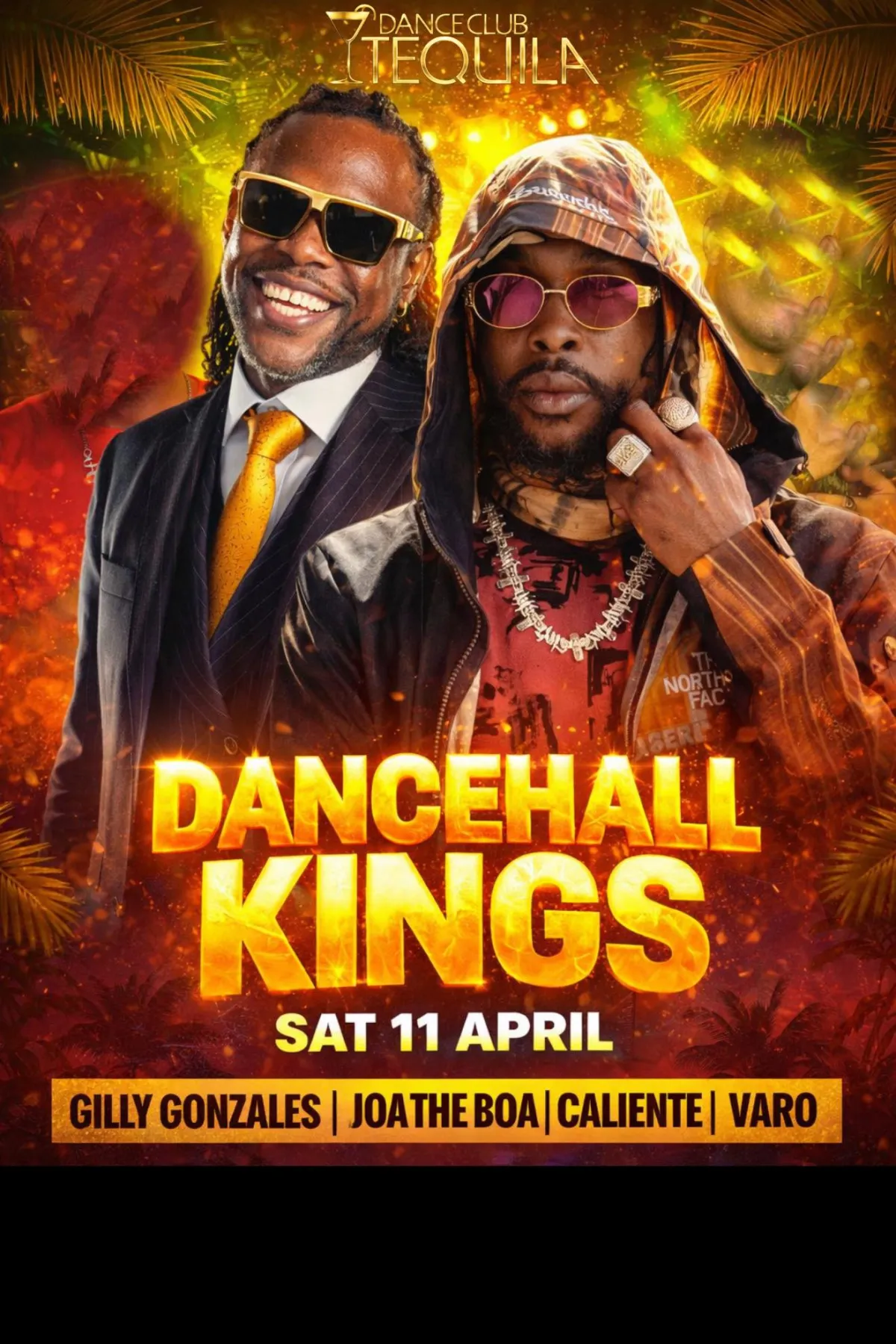 Flyer of DANCEHALL KINGS at Danceclub Tequila