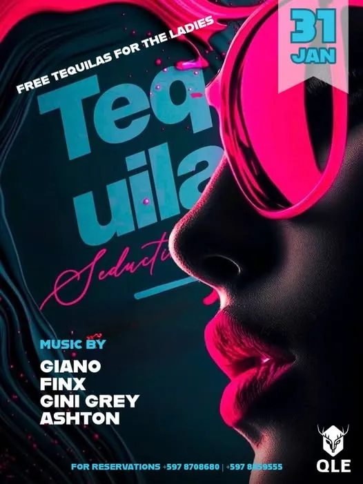 Flyer van Tequila Seduction bij QLE