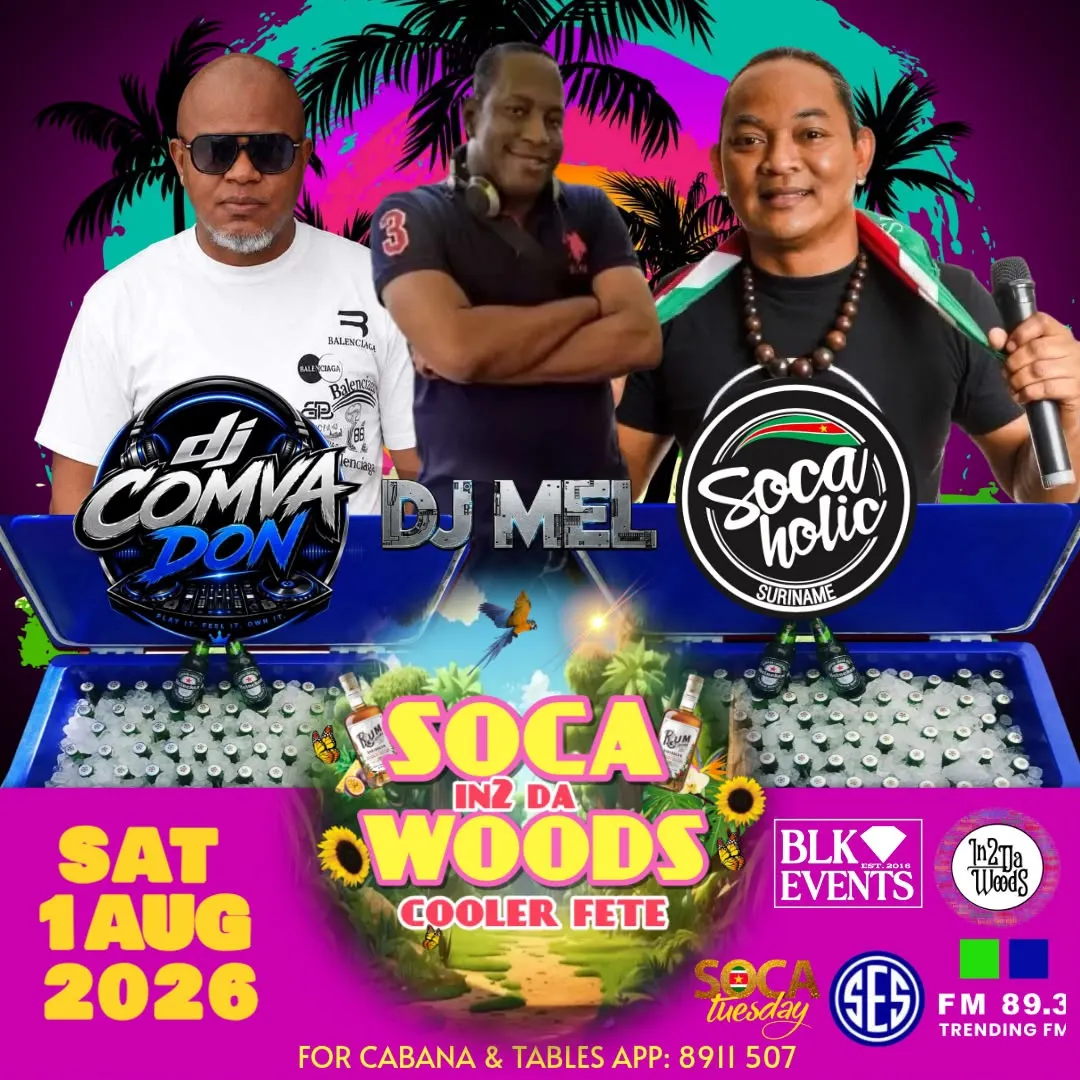 Flyer of Soca in 2 Da Woods Cooler Fete at In2 Da Woods