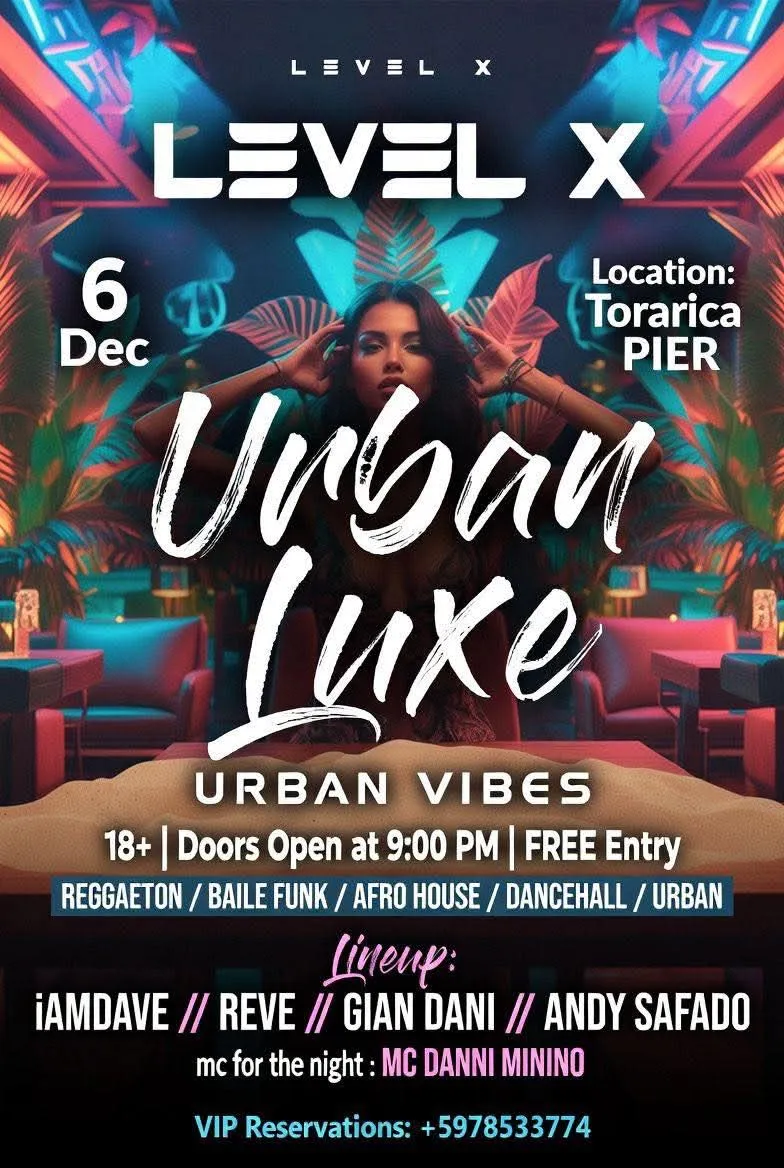 Flyer van Urban Luxe bij De Pier Torarica