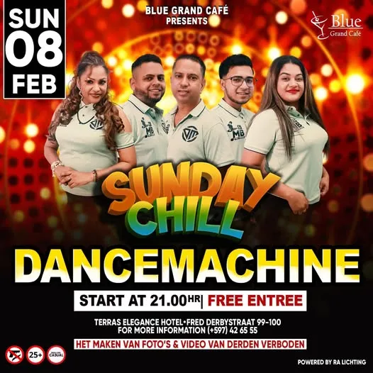 Flyer of Sunday Chill at Blue Grand Café