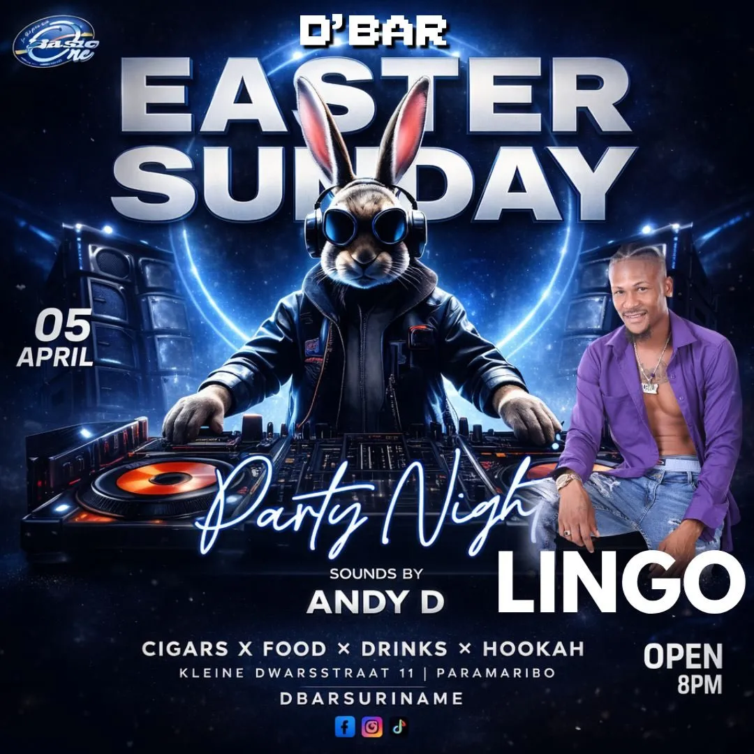Flyer van EASTER SUNDAY PARTY NIGHT bij D'Bar