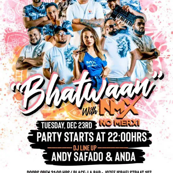 Flyer of Bhatwaan with NMX at LA BAR