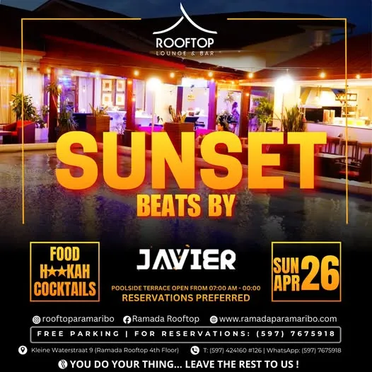 Flyer of SUNSET BEATS BY JAVIER at Ramada Rooftop