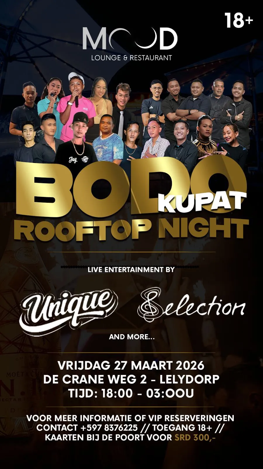 Flyer of BODO KUPAT ROOFTOP NIGHT at Mood Lounge & Restaurant