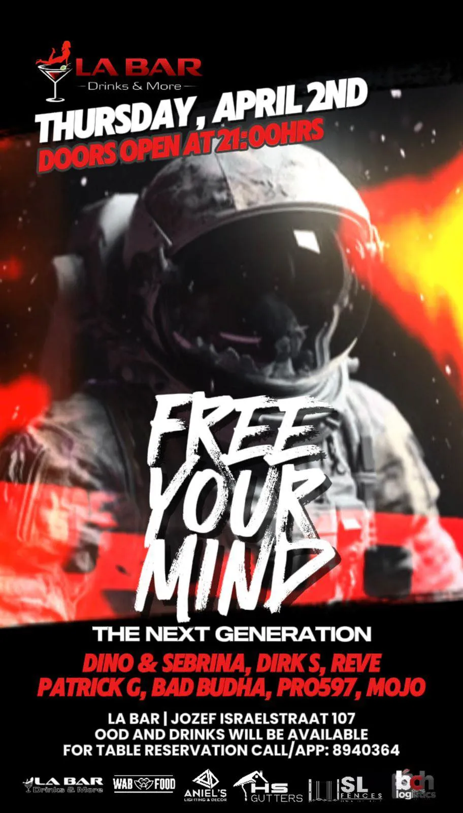 Flyer of FREE YOUR MIND at LA BAR
