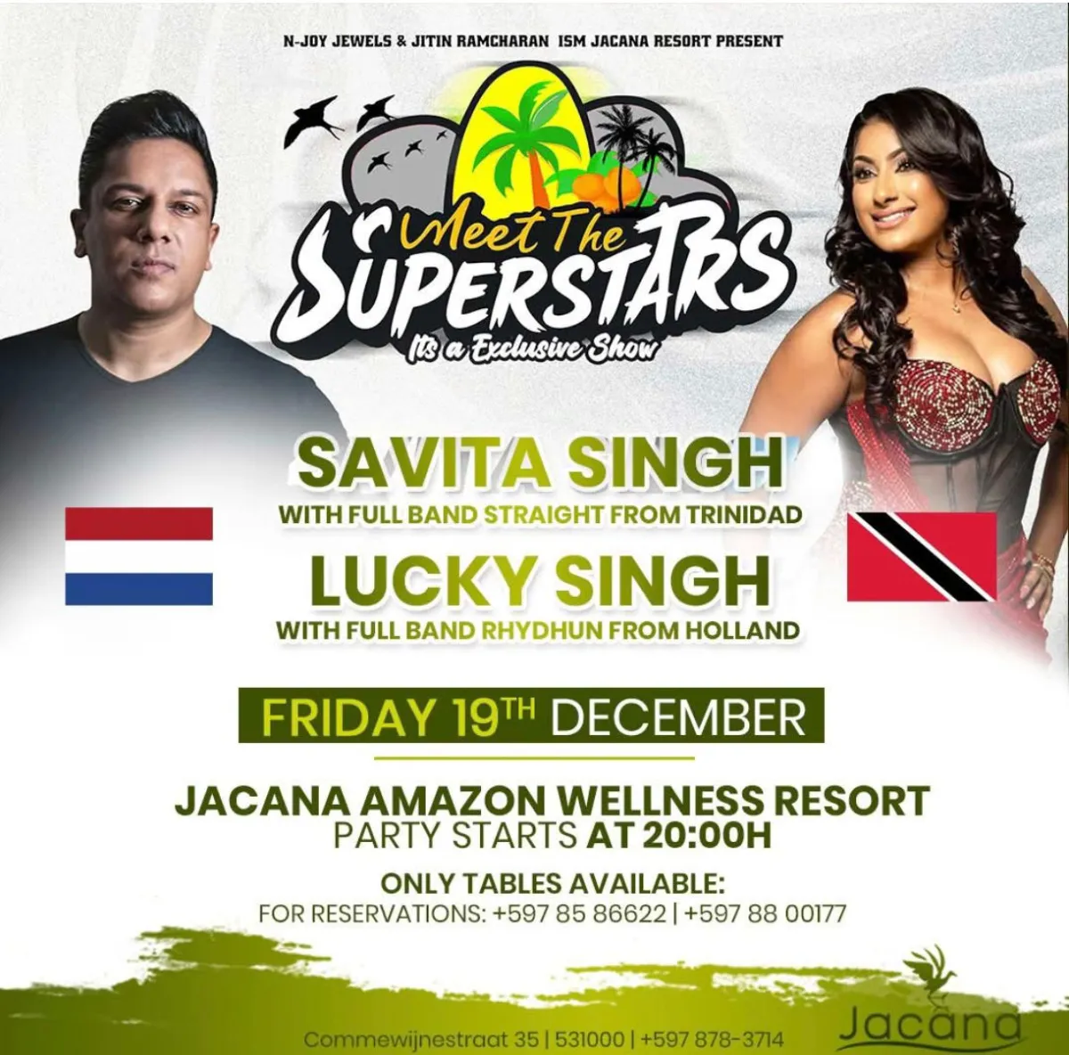 Flyer of Meet The Superstars at Jacana Amazon Wellness Resort