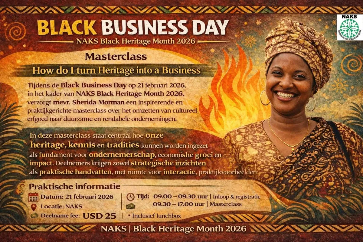 Flyer of Black Business Day at NAKS