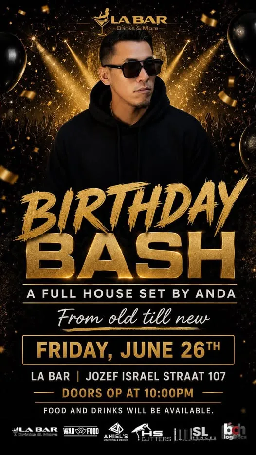 Flyer van BIRTHDAY BASH bij LA BAR