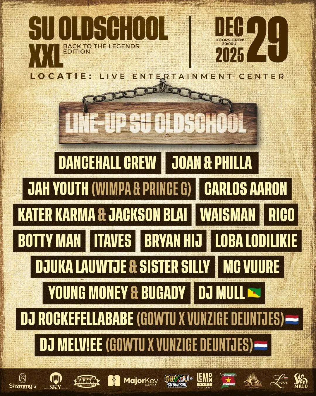 Flyer van SU Oldschool XXL bij Live Entertainment Center