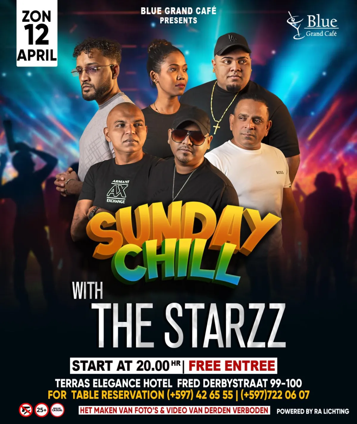Flyer of SUNDAY CHILL WITH THE STARZZ at Blue Grand Café