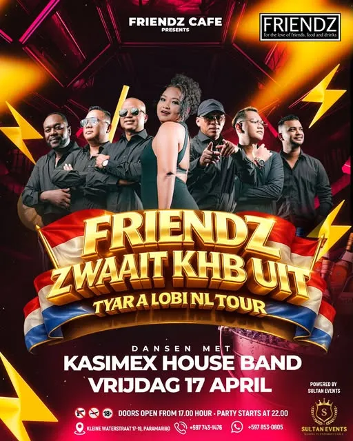 Flyer of FRIENDZ ZWAAIT KHB UIT TYAR A LOBI NL TOUR at Cafe Friendz