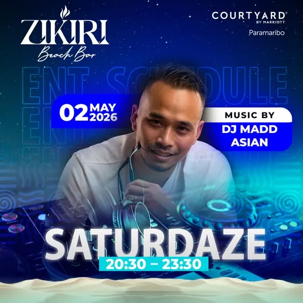 Flyer van SATURDAZE bij Courtyard by Marriott
