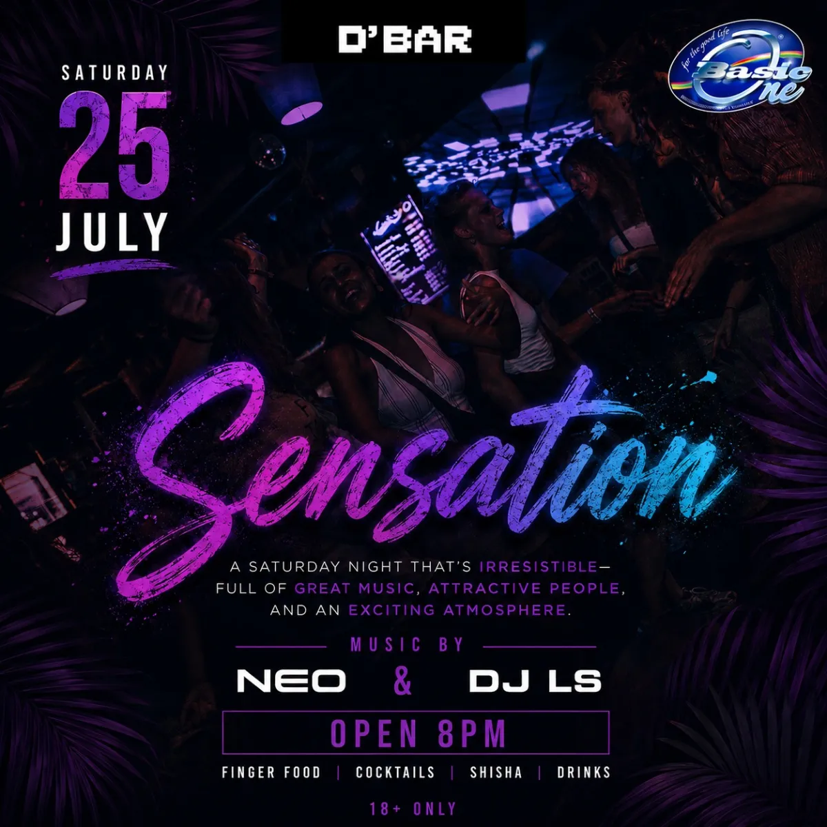 Flyer van Sensation bij D'Bar