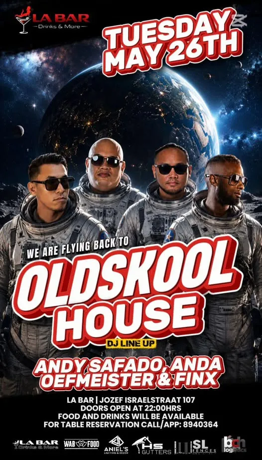 Flyer van Oldskool House bij LA BAR