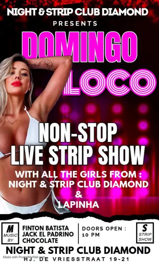 Flyer van DOMINGO LOCO bij Night & Strip Club Diamond