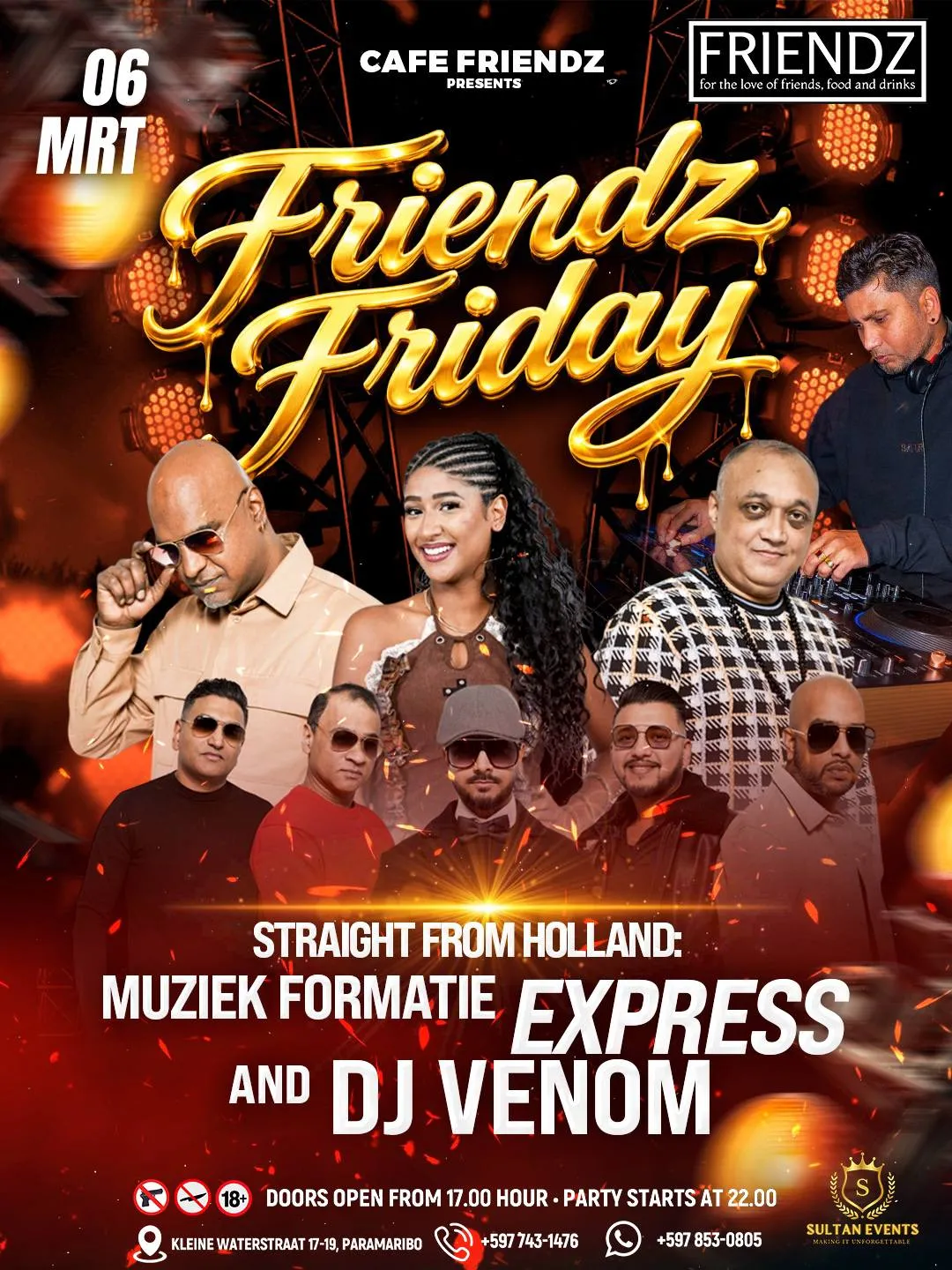 Flyer of Friendz Friday at Cafe Friendz