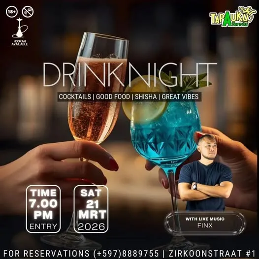 Flyer van DRINK NIGHT bij Tap A Uku