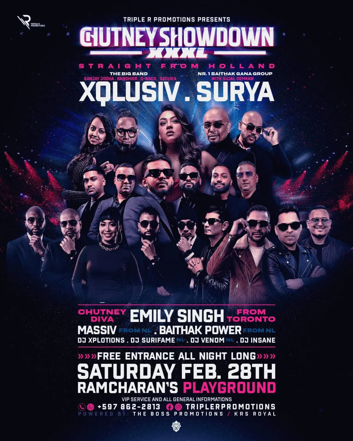 Flyer of Chutney Showdown XXXL at Ramcharan's Playground