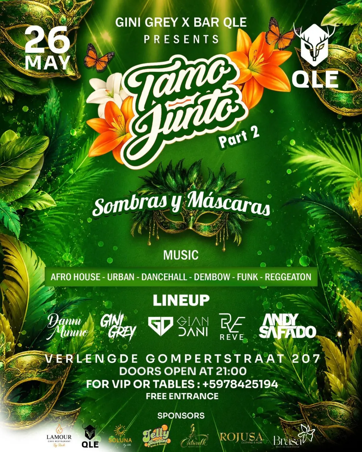 Flyer van Tamo Junto Part 2 bij QLE