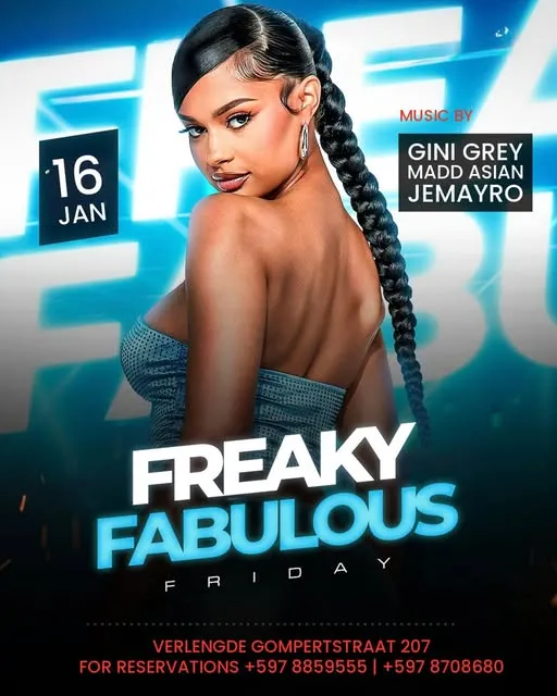 Flyer of Freaky Fabulous Friday at QLE