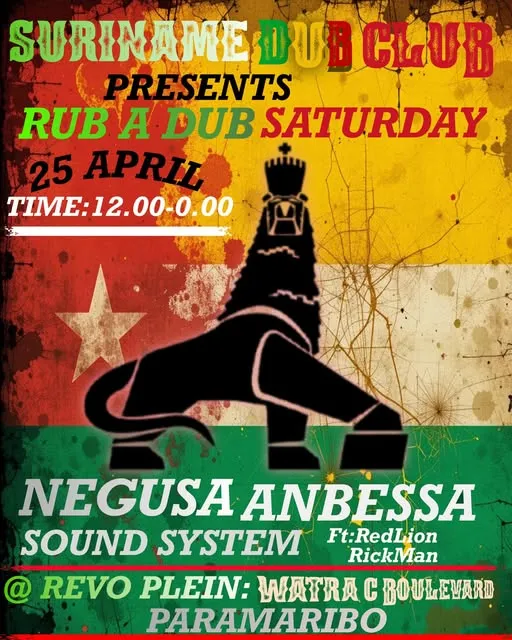 Flyer van RUB A DUB SATURDAY bij Revo Plein