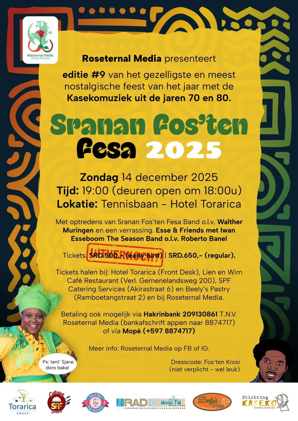 Flyer of Sranan Fos'ten Fesa 2025 at Torarica