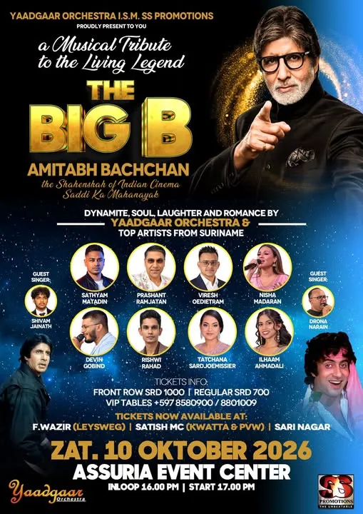 Flyer van THE BIG B bij Assuria Event Center