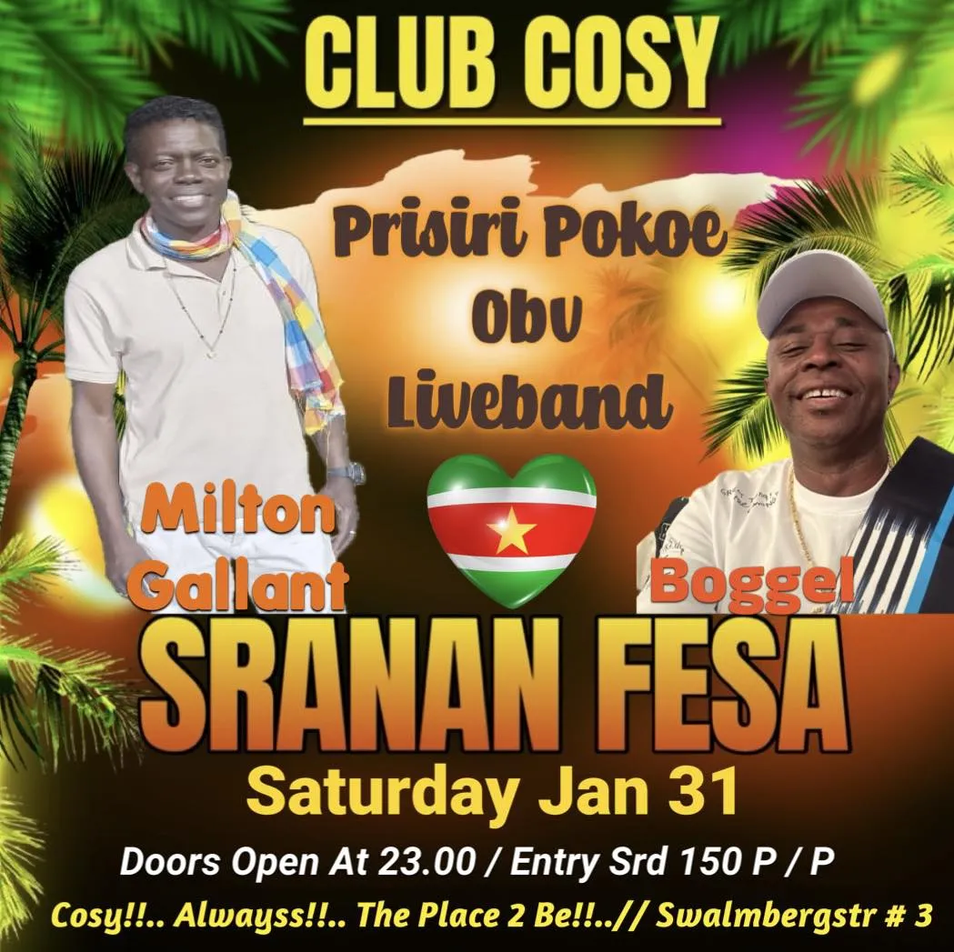 Flyer of SRANAN FESA at Club Cosy