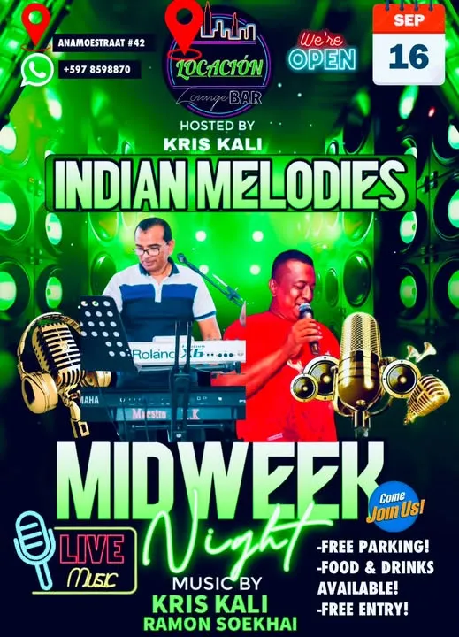 Flyer van MIDWEEK Night bij Locación Lounge & Bar