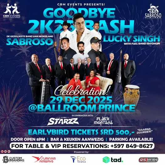 Flyer of Goodbye 2K25 Bash at Ballroom Prince