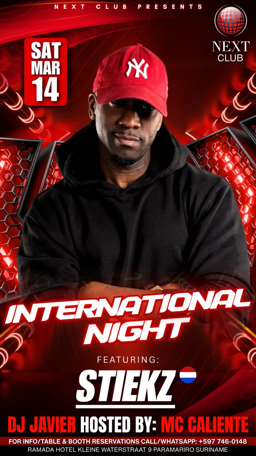 Flyer van INTERNATIONAL NIGHT bij Next Club
