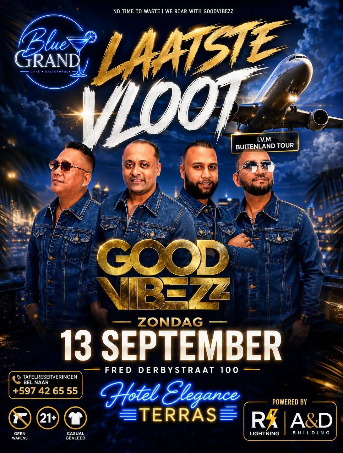 Flyer van LAATSTE VLOOT bij Blue Grand Café