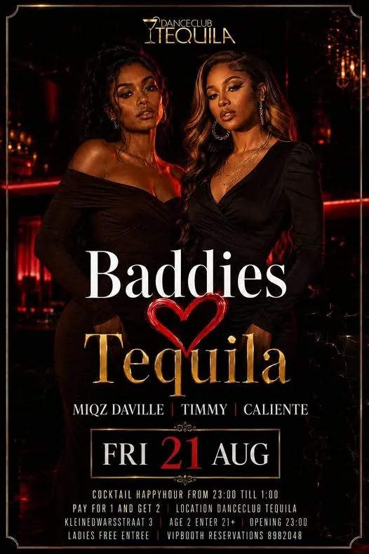Flyer of Baddies ❤️ Tequila at Danceclub Tequila