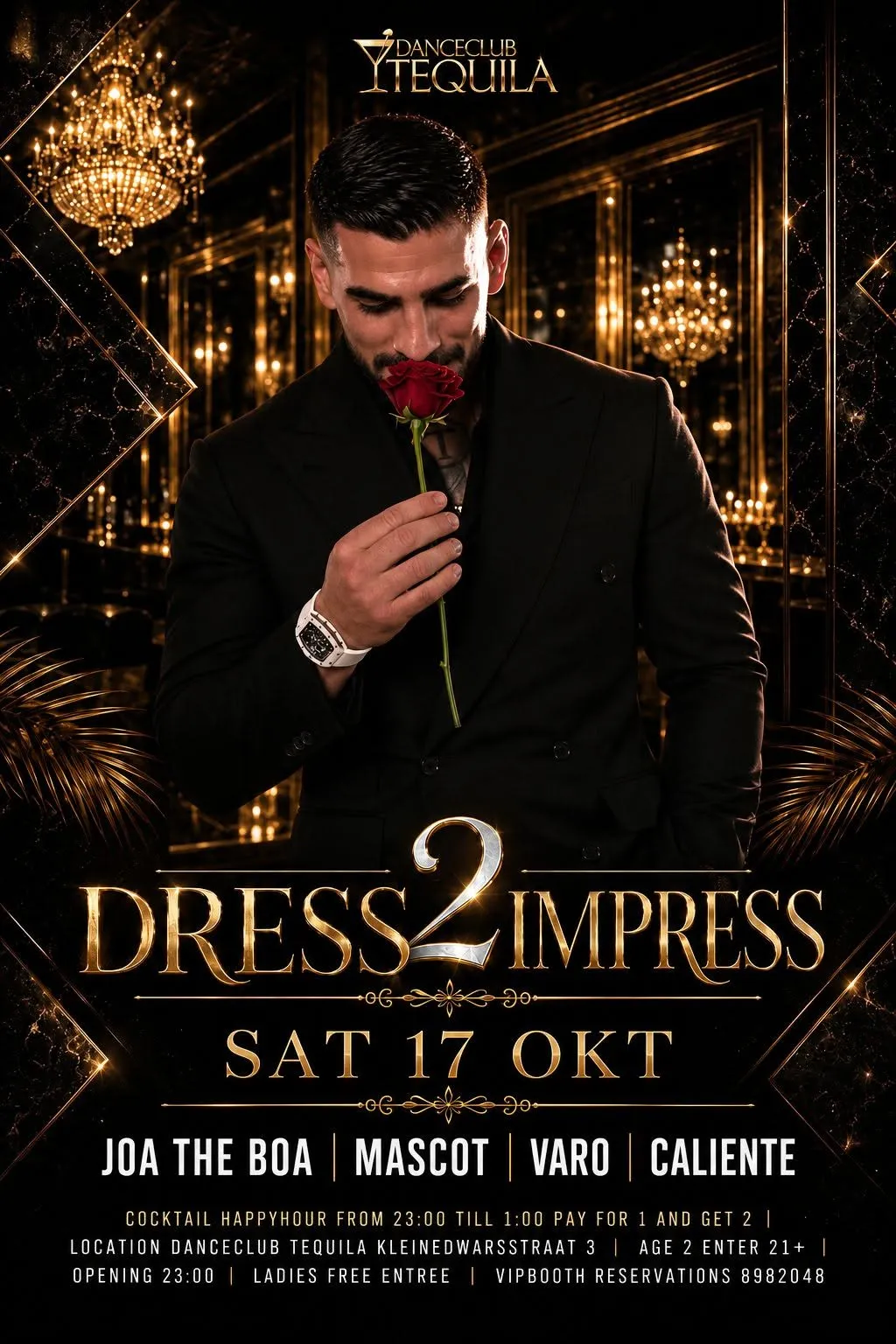 Flyer of DRESS 2 IMPRESS at Danceclub Tequila