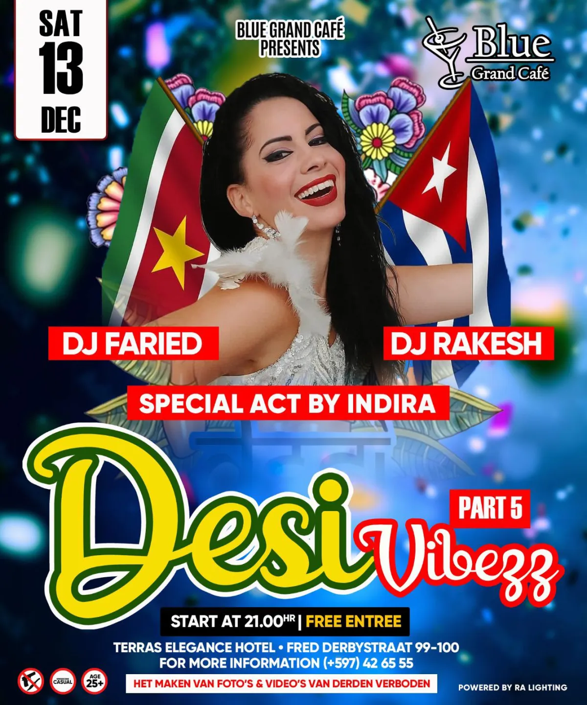 Flyer of Desi Vibez Part 5 at Blue Grand Café