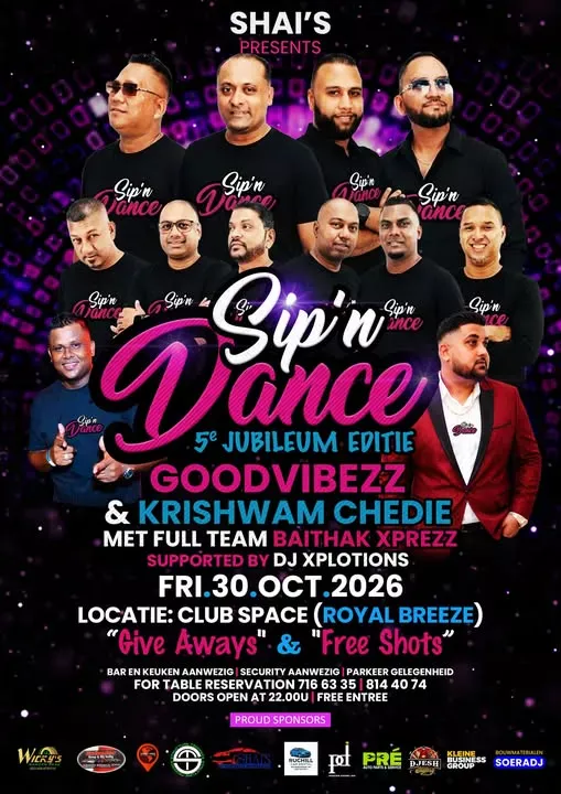 Sip'n Dance 5e Jubileum Editie